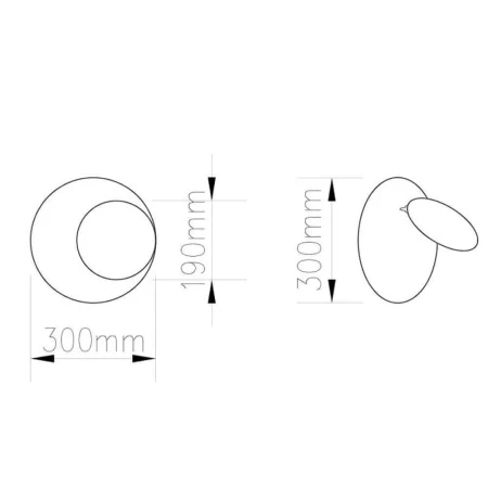 Lampa ścienna PILLS biała 30cm - ST-8371 L - Step Into Design